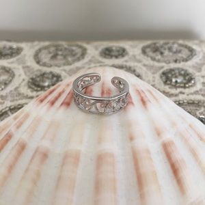 Hawaiian Leaf Sterling Silver Toe Ring-NEW